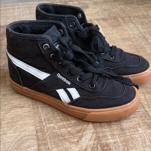Reebok Kids Black and White High-Top Sneakers